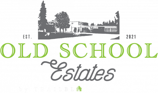 old school estates logo in white text