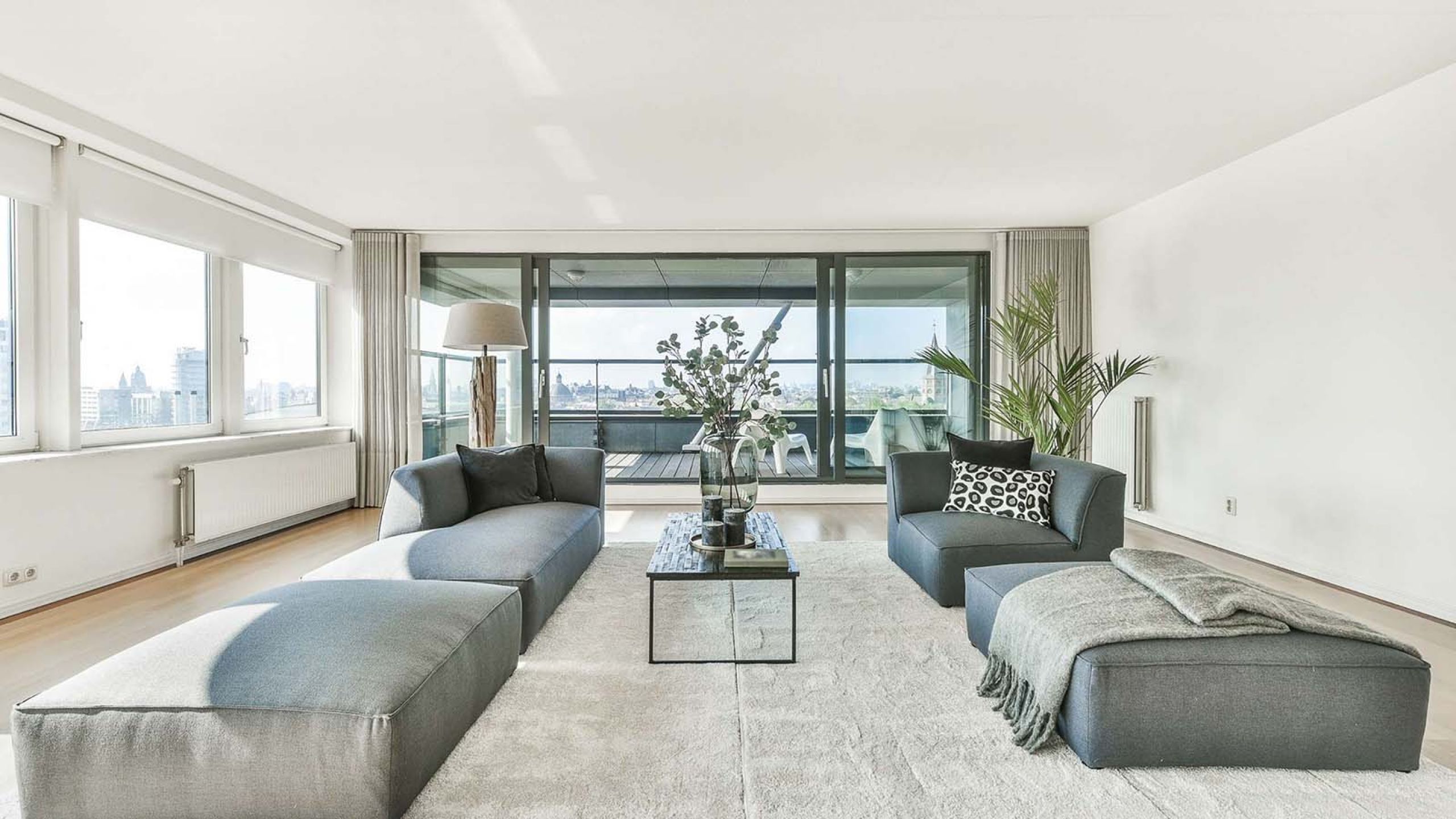 luxury living room photo grey accents