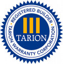 Tarion logo blue and yellow