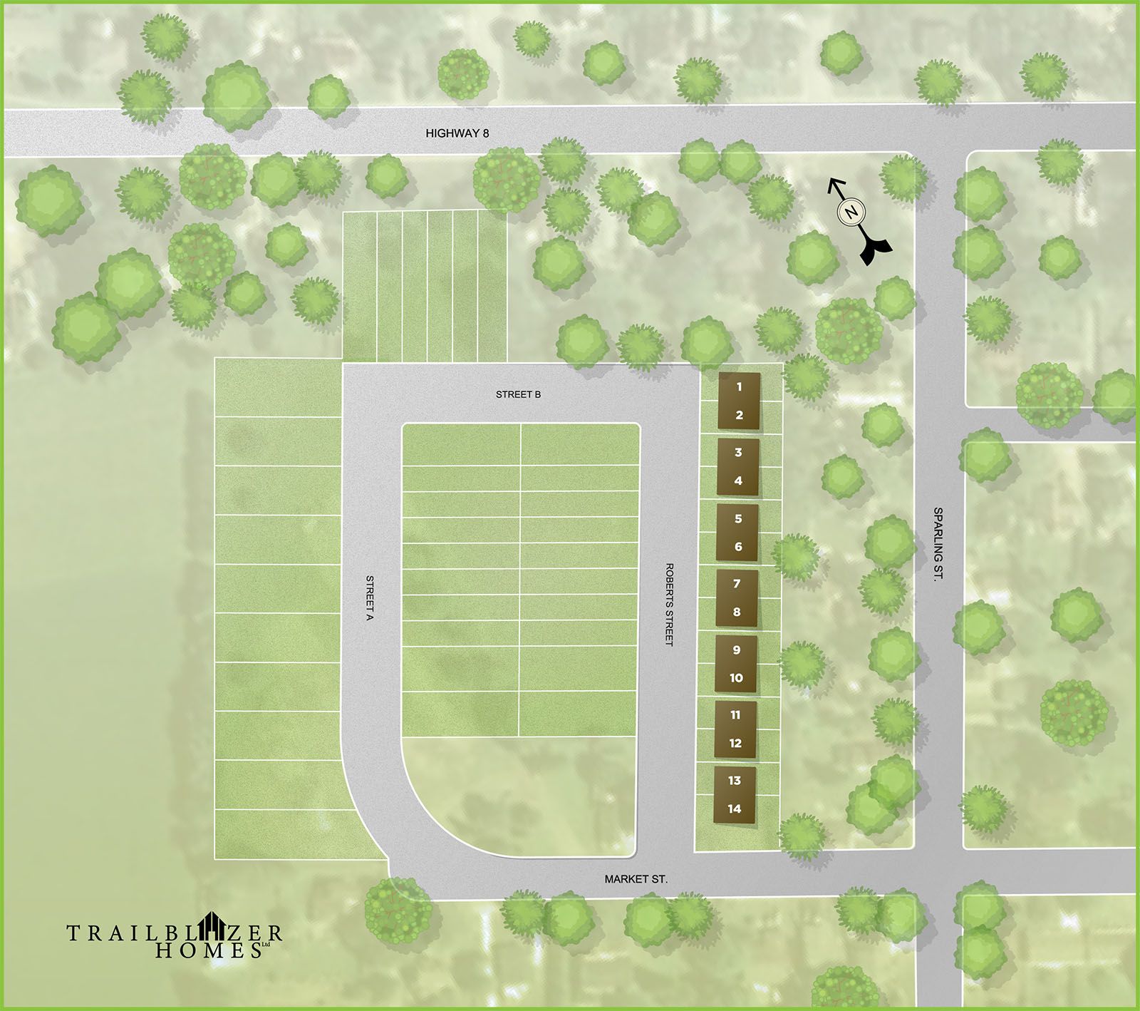 Trailblazer homes initial siteplan