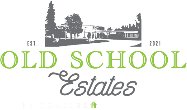 old school estates logo in white text