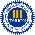 Tarion logo blue and yellow